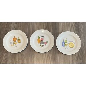 Margarita Plates by Ursula Dodge Signature 7" Appetizer Cocktail Set of 3